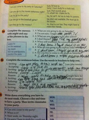 八年級上冊英語書人教版67面3a3b答案